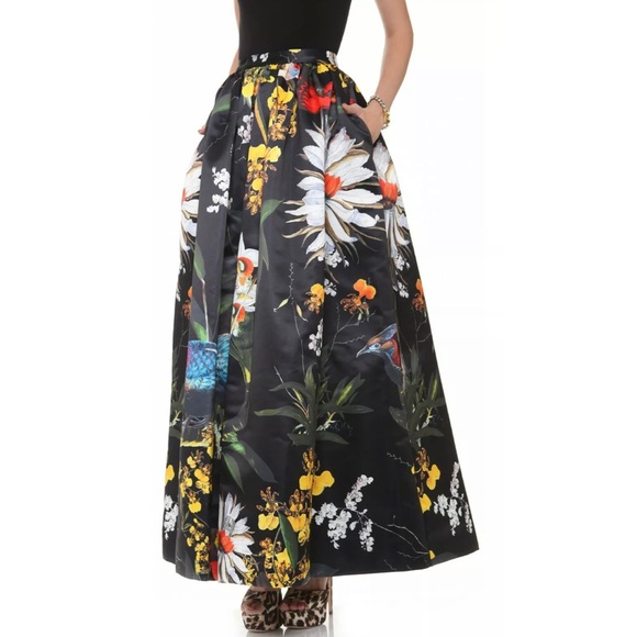 🎀SOLD🎀Alice + Olivia Tina Tropical Fauna Skirt - Picture 3 of 9